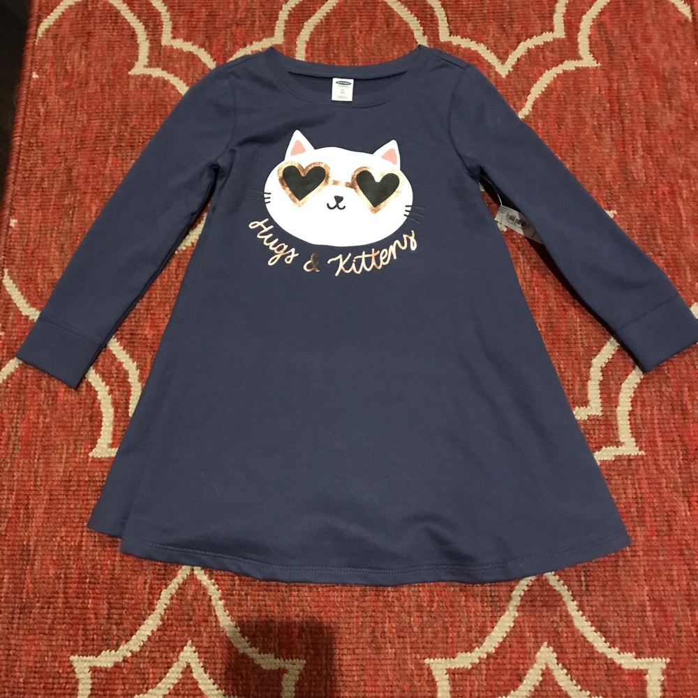 Cat Sweatshirt Dress